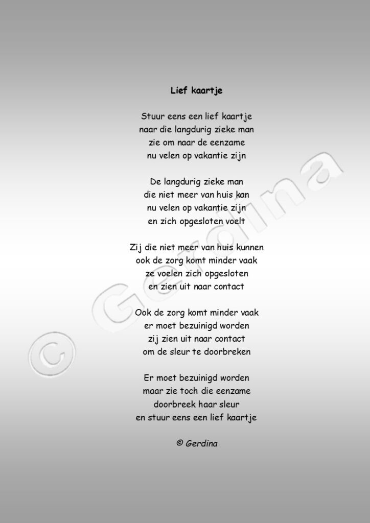 Kaartje sturen